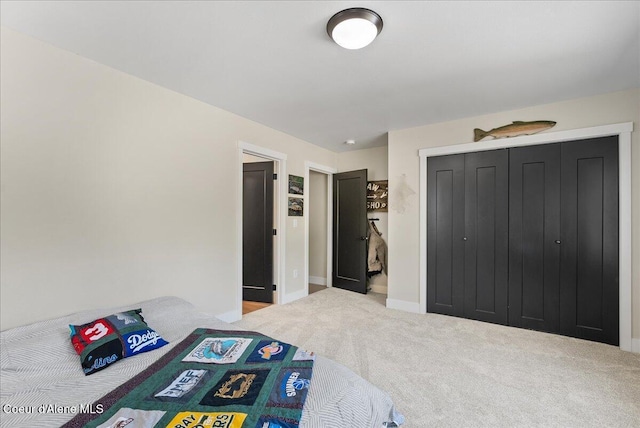 388 Wyatt Ln, Spirit Lake, ID 83869 - carpeted bedroom with a closet and baseboards