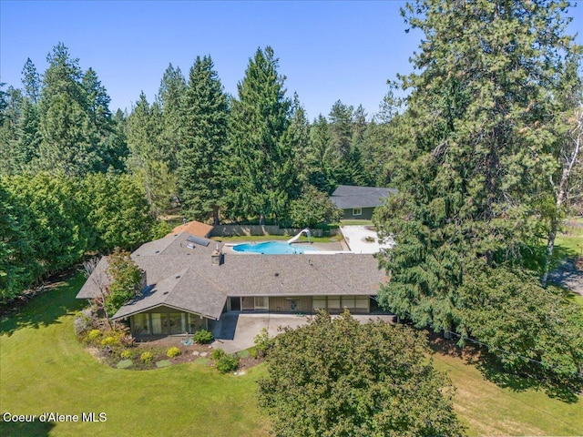 9603 N Strahorn Rd, Hayden Lake, ID 83835 - aerial view of property and surrounding area