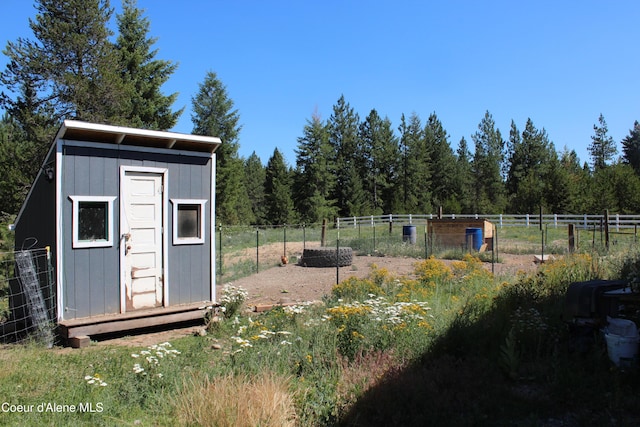 23426 N Massif Rd, Rathdrum, ID 83858 - view of yard featuring a storage shed