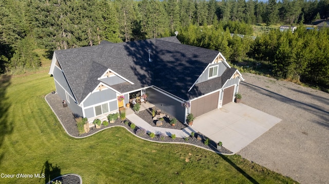 23426 N Massif Rd, Rathdrum, ID 83858 - view from above of property with a heavily wooded area