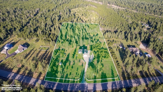 23426 N Massif Rd, Rathdrum, ID 83858 - aerial overview of property's location with a forest