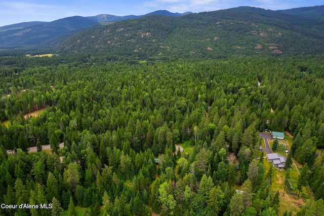 1053 Upper Pack River Rd, Sandpoint, ID 83864 - aerial view of a heavily wooded area and mountains