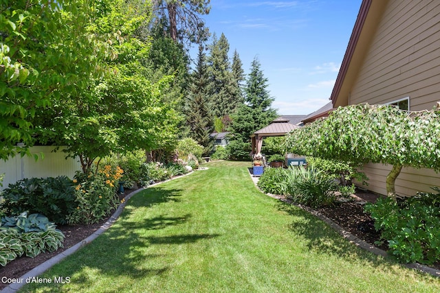 11477 N Rocking R Rd, Hayden, ID 83835 - view of green lawn with a gazebo