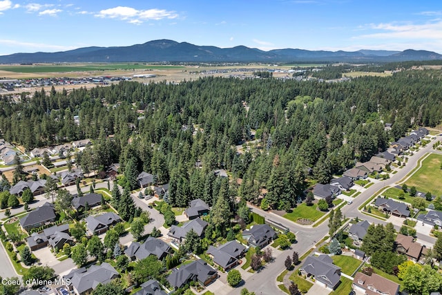 11477 N Rocking R Rd, Hayden, ID 83835 - aerial overview of property's location with a mountainous background
