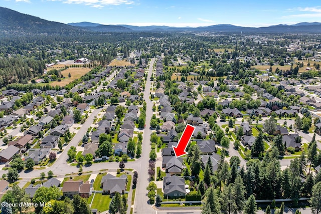 11477 N Rocking R Rd, Hayden, ID 83835 - aerial view of residential area featuring mountains