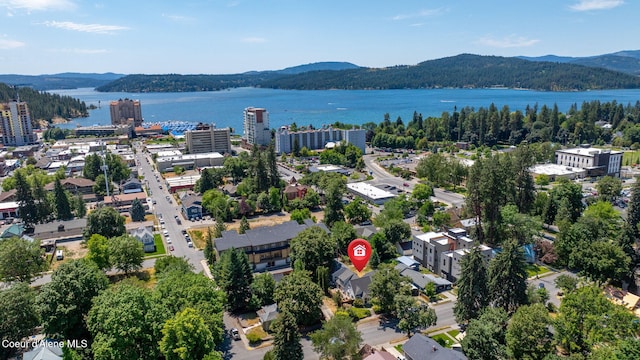 114 E Foster Ave, Coeur Dalene, ID 83814 - aerial view of a water and mountain view