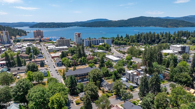 114 E Foster Ave, Coeur Dalene, ID 83814 - drone / aerial view of a water and mountain view