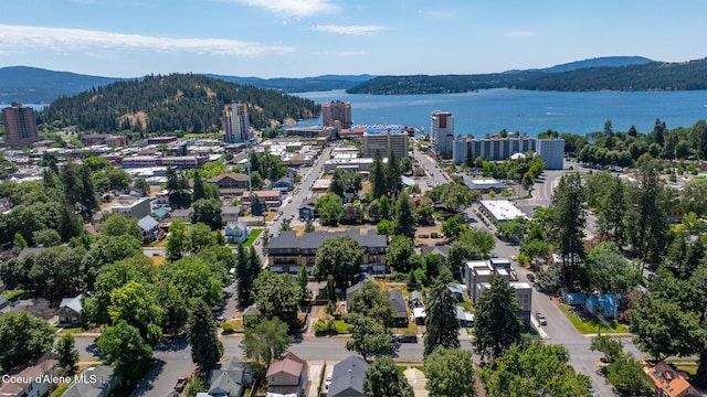 114 E Foster Ave, Coeur Dalene, ID 83814 - drone / aerial view of a water and mountain view