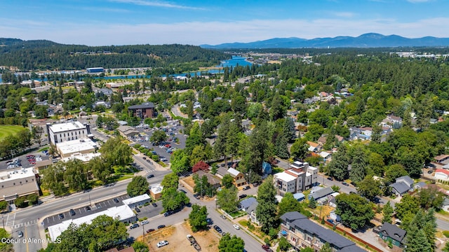 114 E Foster Ave, Coeur Dalene, ID 83814 - bird's eye view of a forest and a water and mountain view