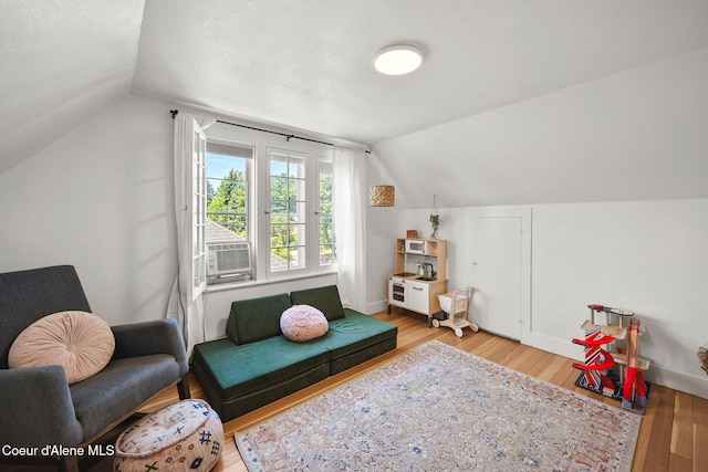 114 E Foster Ave, Coeur Dalene, ID 83814 - bonus room featuring vaulted ceiling, wood finished floors, and cooling unit