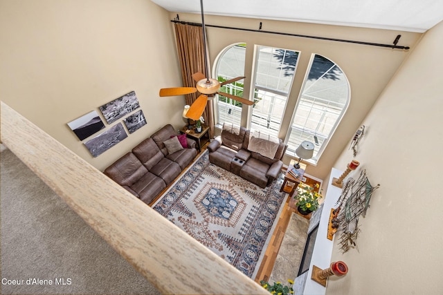 5570 E Shoreline Dr, Post Falls, ID 83854 - living area with carpet floors