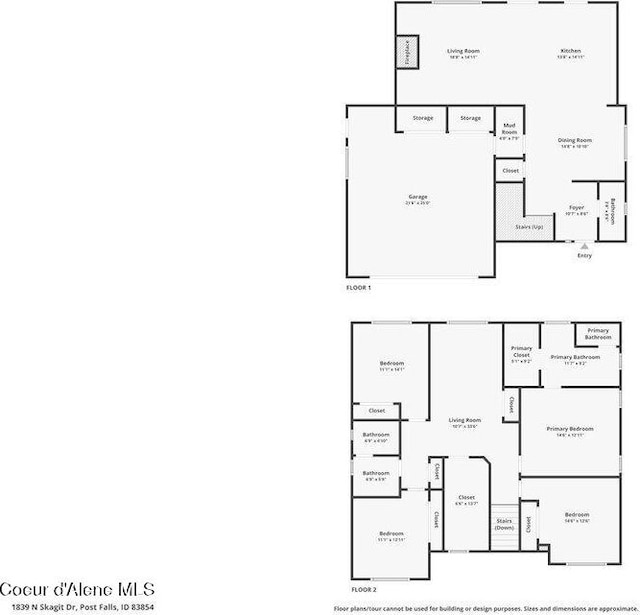 1839 N Skagit Dr, Post Falls, ID 83854 - view of room layout