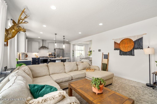 1839 N Skagit Dr, Post Falls, ID 83854 - living room with recessed lighting and carpet