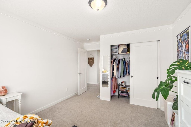 1839 N Skagit Dr, Post Falls, ID 83854 - bedroom featuring light colored carpet, a closet, and a textured ceiling