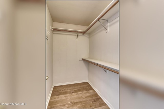 3789 N Steven Pl, Coeur Dalene, ID 83815 - walk in closet featuring light wood finished floors