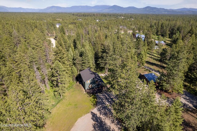 28729 Ramsey Rd, Athol, ID 83801 - drone / aerial view of a forest and mountains