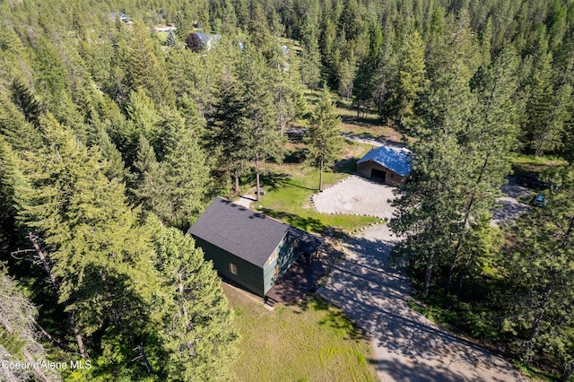 28729 Ramsey Rd, Athol, ID 83801 - view from above of property featuring a heavily wooded area