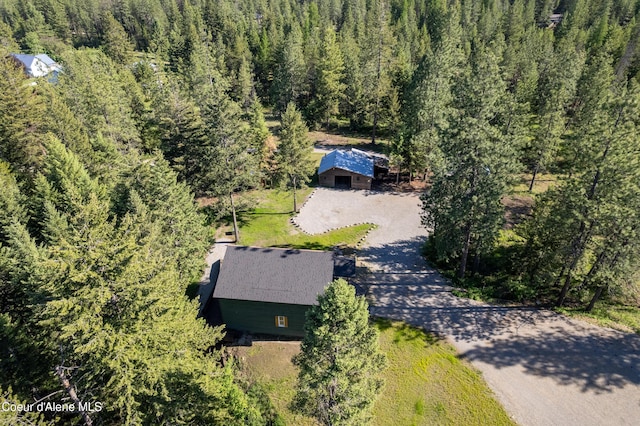28729 Ramsey Rd, Athol, ID 83801 - view from above of property featuring a heavily wooded area