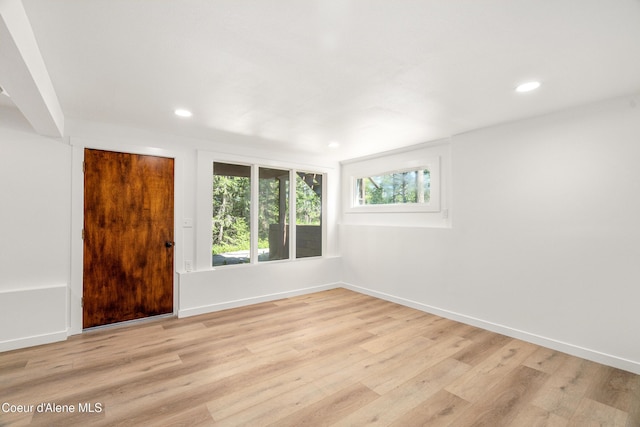 28729 Ramsey Rd, Athol, ID 83801 - unfurnished room with light wood-style floors and recessed lighting