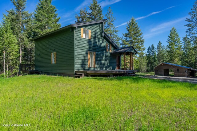 28729 Ramsey Rd, Athol, ID 83801 - view of side of property featuring a deck