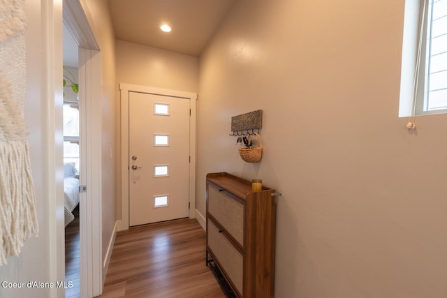 3304 N Rosalia Rd, Coeur Dalene, ID 83814 - entrance foyer featuring wood finished floors and recessed lighting