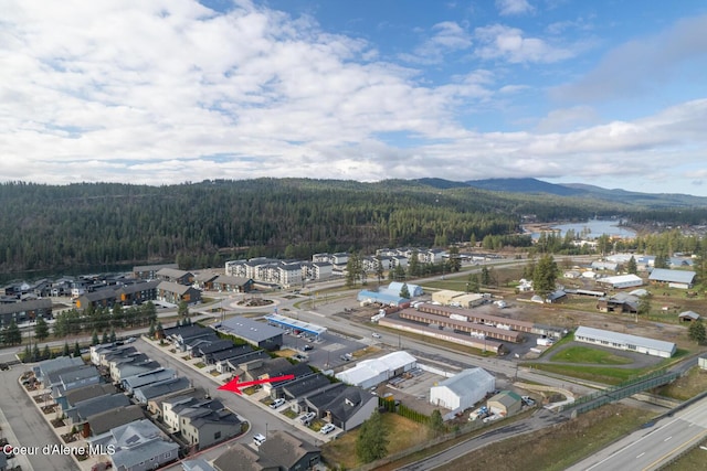 3304 N Rosalia Rd, Coeur Dalene, ID 83814 - aerial view of a forest and mountains