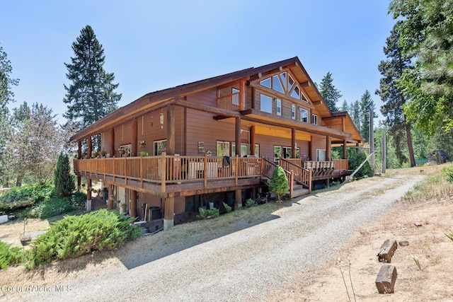 784 Twin Rivers Rd, Athol, ID 83801 - view of front of house with a deck