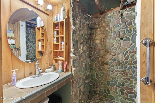 784 Twin Rivers Rd, Athol, ID 83801 - bathroom featuring a shower stall and vanity