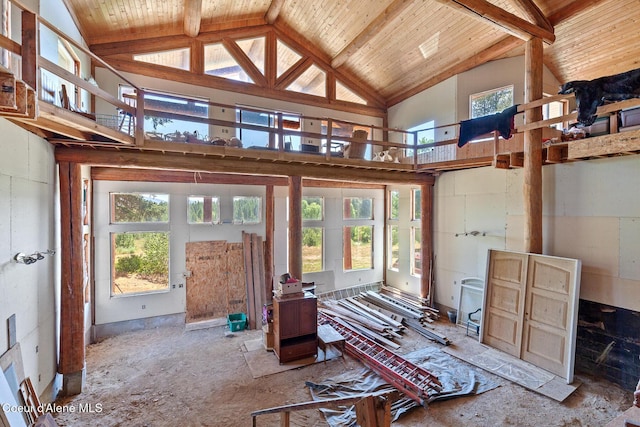 784 Twin Rivers Rd, Athol, ID 83801 - miscellaneous room featuring high vaulted ceiling and healthy amount of natural light