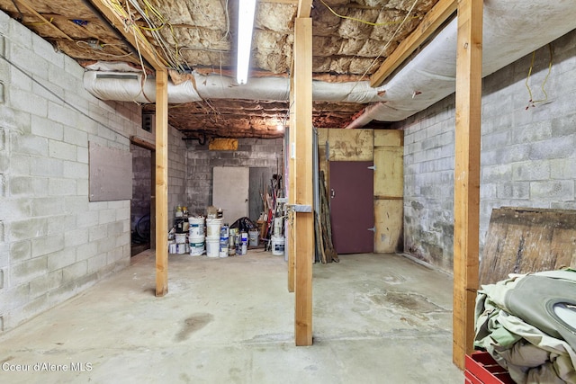 784 Twin Rivers Rd, Athol, ID 83801 - unfinished basement with concrete block wall