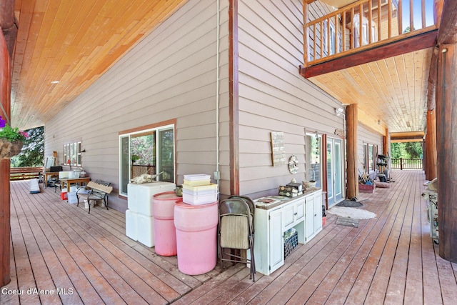 784 Twin Rivers Rd, Athol, ID 83801 - view of wooden deck