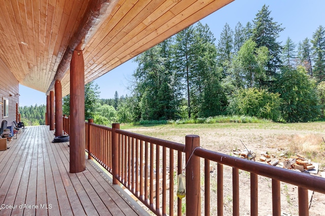 784 Twin Rivers Rd, Athol, ID 83801 - view of wooden terrace