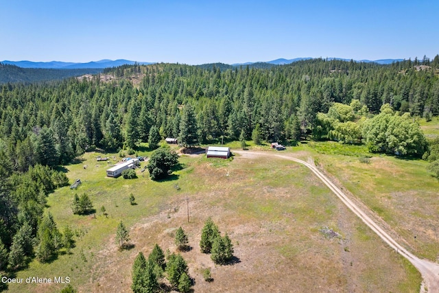 784 Twin Rivers Rd, Athol, ID 83801 - aerial view of a mountainous background