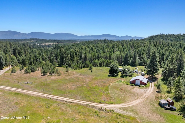 784 Twin Rivers Rd, Athol, ID 83801 - aerial view of mountains and a heavily wooded area