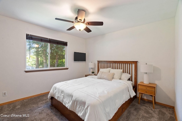 7386 W Sunrise Ct, Rathdrum, ID 83858 - bedroom with carpet and ceiling fan