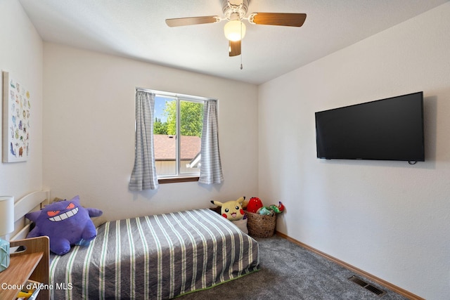 7386 W Sunrise Ct, Rathdrum, ID 83858 - bedroom with carpet floors and a ceiling fan