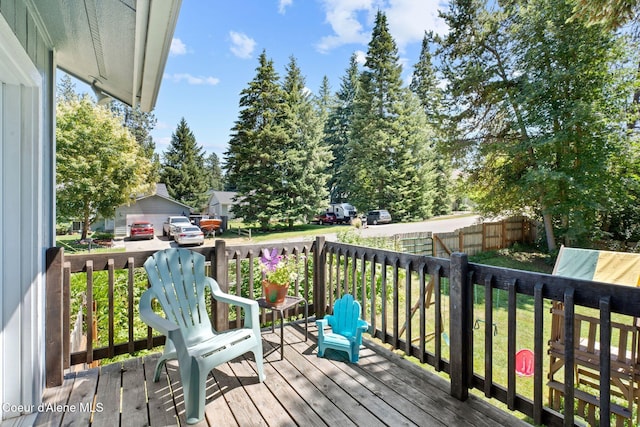 7386 W Sunrise Ct, Rathdrum, ID 83858 - view of wooden terrace