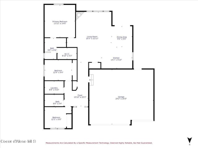 2636 N Wrenley Ln, Post Falls, ID 83854 - view of room layout