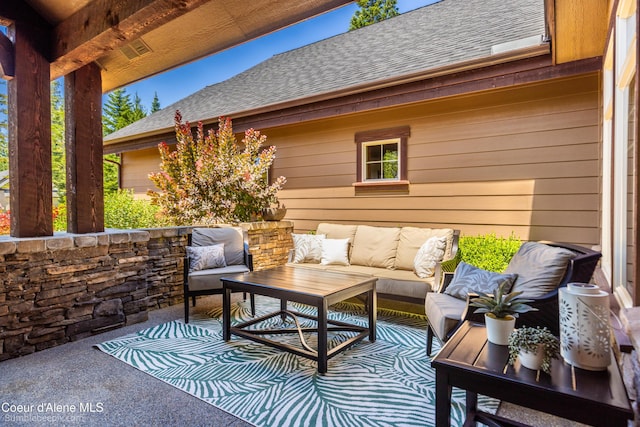 12500 N Partridge Way, Hayden, ID 83835 - view of patio featuring an outdoor living space