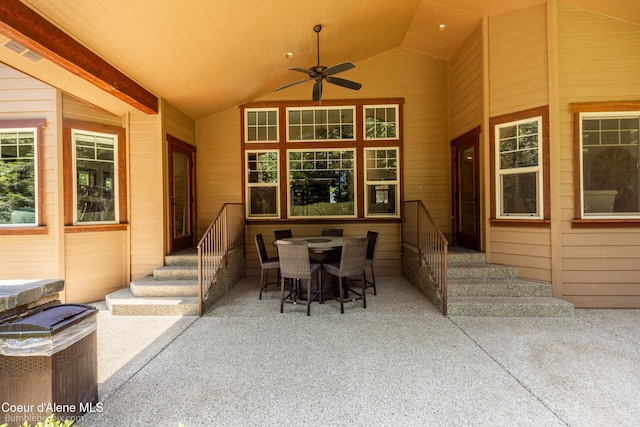 12500 N Partridge Way, Hayden, ID 83835 - view of patio with ceiling fan and outdoor dining area