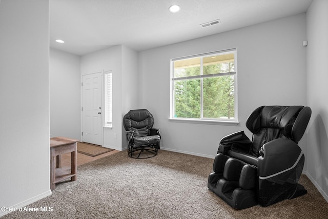 21714 S Lakeview Dr, Worley, ID 83876 - living area with carpet floors and recessed lighting