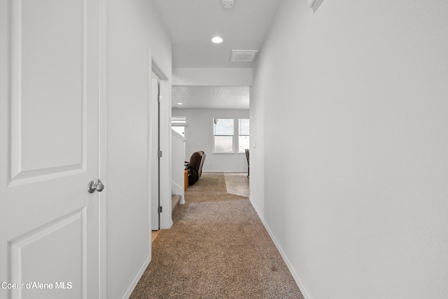 21714 S Lakeview Dr, Worley, ID 83876 - hall with carpet floors and recessed lighting