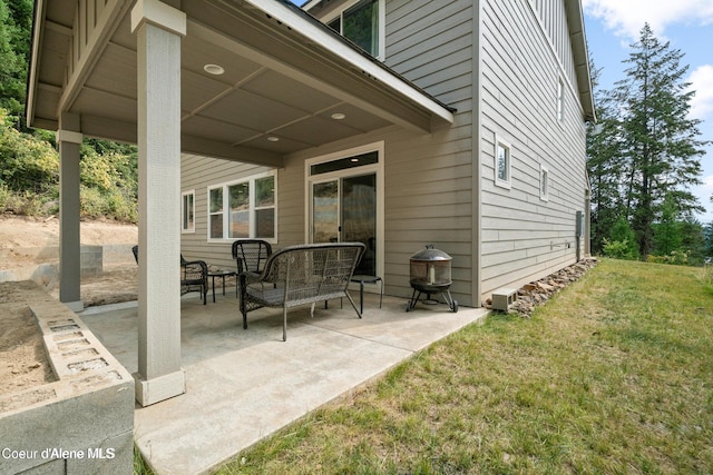 21714 S Lakeview Dr, Worley, ID 83876 - view of patio / terrace with area for grilling