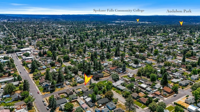 4204 N Jefferson St, Spokane, WA 99205 - aerial overview of property's location