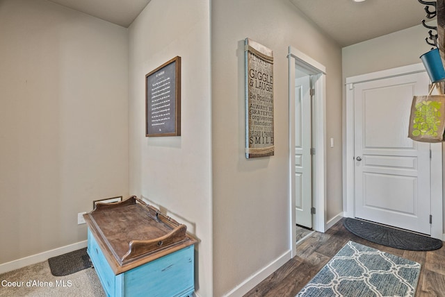 4483 N Connery Loop, Post Falls, ID 83854 - foyer entrance featuring wood finished floors