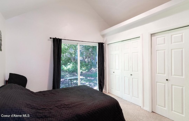 2015 N 13th St, Coeur Dalene, ID 83814 - carpeted bedroom featuring vaulted ceiling