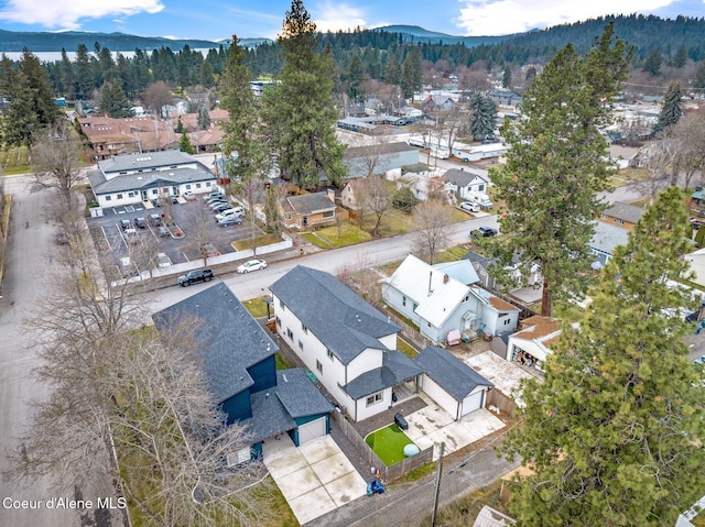 2119 E Lakeside Ave, Coeur Dalene, ID 83814 - aerial perspective of suburban area featuring mountains