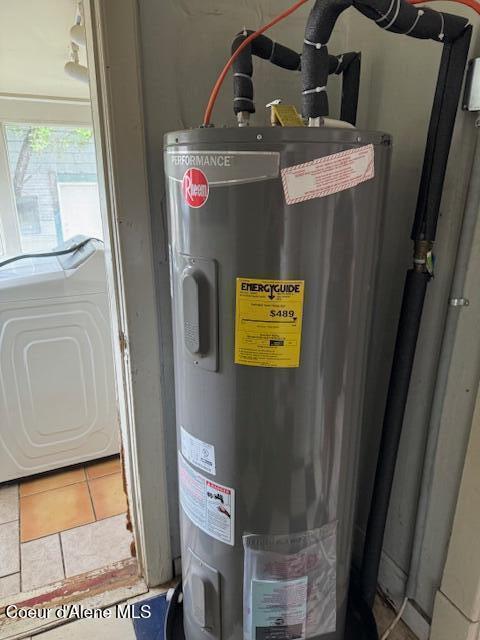 346S S 4th St, Saint Maries, ID 83861 - utilities featuring electric water heater and washer / dryer