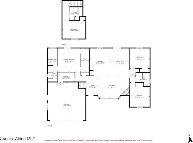12671 E Trout Pond Rd, Athol, ID 83801 - view of room layout