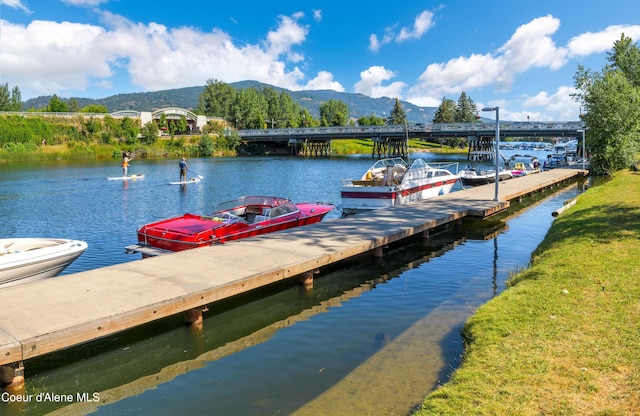 349 Jasper Loop, Ponderay, ID 83852 - dock area with a water and mountain view